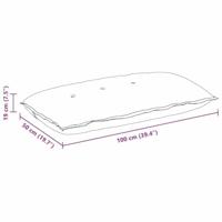 VidaXL Rugkussen lichtgroen 100 x 19 x 50 cm stof - thumbnail