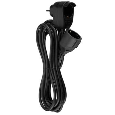 REV 0016150514 Stroom Verlengkabel Zwart 5.00 m H05VV-F 3G 1,5 mm² REV 0016150514 Stroom Verlengkabel Zwart 5.00 m H05VV-F 3G 1,5 mm²