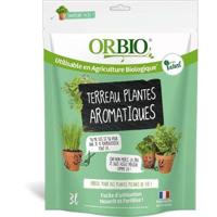 Aromatische potgrond voor planten - ORBIO - 3 L - Speciaal aromatisch substraat - Geoptimaliseerde drainage - thumbnail