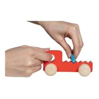 Goki houten voertuig met geluid - thumbnail