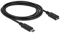 Delock 85534 USB 10 Gbps verlengkabel USB Type-C male naar female 1,5 m 4K PD 60 W - thumbnail