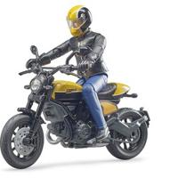 Bruder 63053 Ducati Scrambler Motor met Bestuurder 1:16 - thumbnail
