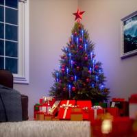 Kerst ijspegels 40 LED's 10.4m blauw - thumbnail