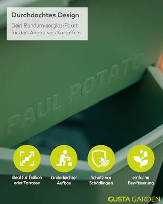 Gusta Garden - Paul Potato - Stapelbare Aardappeltoren - 4 Niveaus