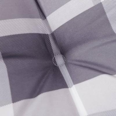 Tuinstoelkussens 2 st 100x50x3 cm oxford stof ruitpatroon grijs