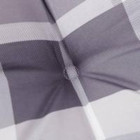 VidaXL Tuinstoelkussens 2 st 100x50x3 cm oxford stof ruitpatroon grijs - thumbnail