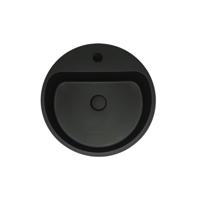 Opbouw Wastafel Sanimex Crystal Beton Halfrond Mat Grijs - thumbnail