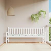 VidaXL Tuinbankkussen bladpatroon 200x50x7 cm stof - thumbnail