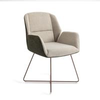 Jesper Home Eetkamerstoel 'Myoko' Cross Rose, kleur Popeye - thumbnail