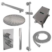 Chrome Carving thermostatische inbouw regendouche 3-weg omstelling SET 38 - thumbnail