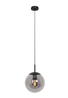 Steinhauer Zwarte glazen hanglampBolique Ø 30cm - 3498ZW