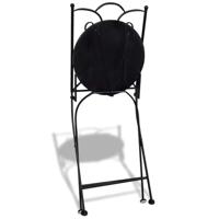 Bistrostoelen inklapbaar 2 st keramiek blauw en wit - thumbnail