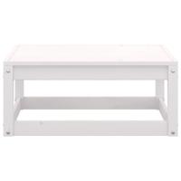 2-delige Loungeset massief grenenhout wit - thumbnail