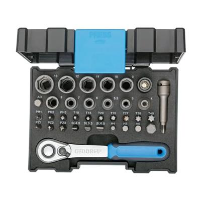 Gedore 666 U-20 | bitdopsleutelset 1/4" | 35 delig - 2998211 - thumbnail