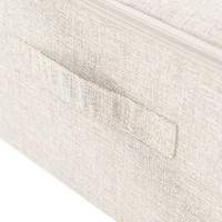 VidaXL Opbergbox 70x40x18 cm stof crèmekleurig - thumbnail