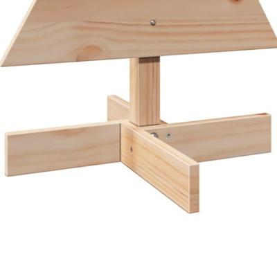 VidaXL Kerstdecoratie kerstboom 80 cm massief grenenhout