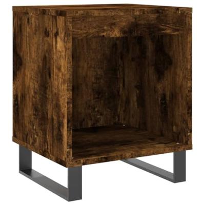 Nachtkastjes 2 st 40x35x50 cm bewerkt hout gerookt eikenkleurig