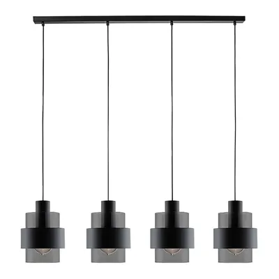 Freelight Hanglamp Chiasso 4 lichts L120 cm zwart