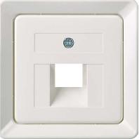 ELSO centrale plaat 503654 voor 1xRJ45 zuiver wit 1 stuk(s) - thumbnail