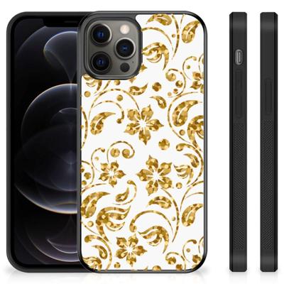 iPhone 12 Pro Max Skin Case Gouden Bloemen