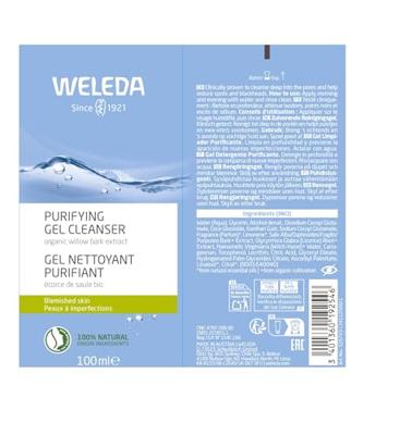 Weleda Purifying Gel Cleanser Organic Willow Bark Extract