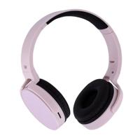 T'NB - Draadloze Bluetooth 5.0-hoofdtelefoon, model Single 2, 8 uur luistertijd, verstelbaar, jackstekker, comfortabel, microfoon en geïntegreerde bedieningselementen, voor sport en training – roze - thumbnail