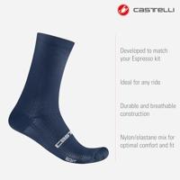 Castelli Espresso 18 sock blauw unisex XXL - thumbnail