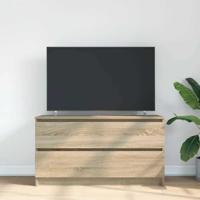 Tv-meubel 100x35x54 cm bewerkt hout sonoma eikenkleurig - thumbnail