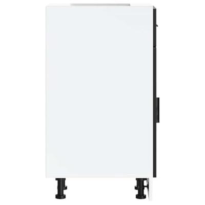 Keuken onderkast "Porto" bewerkt hout zwart