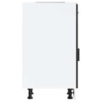 Keuken onderkast "Porto" bewerkt hout zwart - thumbnail