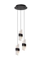 Lucide KLIGANDE - Hanglamp - Ø 25 cm - LED Dimb. - 3x8W 2700K - Zwart - thumbnail