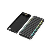 Externe behuizing voor M.2 drives, USB 3.1, backlight, aluminium behuizing - thumbnail