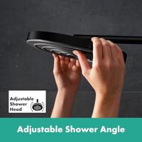 Hansgrohe Pulsify S Puro Showerpipe 260 1jet met thermostaat, mat zwart - thumbnail