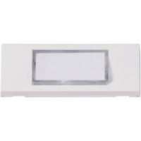 Heidemann 70049 Belplaat Met naambord 1-voudig Wit 24 V/1 A - thumbnail