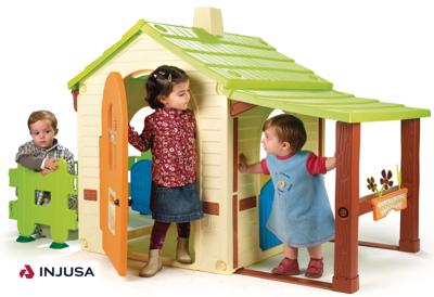 Injusa speelhuis Country House crème/groen 198 cm Injusa speelhuis Country House crème/groen 198 cm