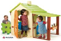 Injusa speelhuis Country House crème/groen 198 cm - thumbnail