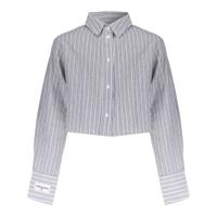 Frankie & Liberty Zomer blouse meisjes - blauw wit - gestreept - Rijntje - thumbnail