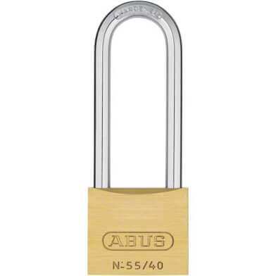 Abus hangslot solid 55/40mm goud - discus lang - sleutelslot