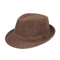 Brown Fashion Seaside Sun Visor Hat vouwen netto oppervlakte Jazz hoed grootte: 58cm - thumbnail
