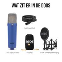 Rode NT1 Signature Cobalt Studiomicrofoon Statief Zendmethode:Kabelgebonden Kabelgebonden Kobalt-blauw - thumbnail