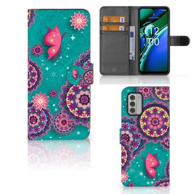 Nokia G42 Hoesje Cirkels en Vlinders Nokia G42 Hoesje Cirkels en Vlinders