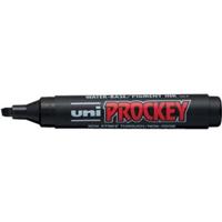 Uni-ball permanent marker Prockey PM-126, schuine punt, large, zwart - thumbnail