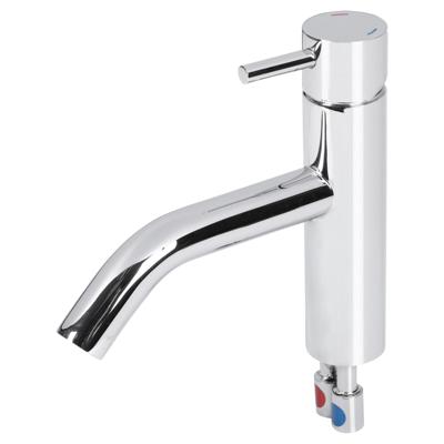 Differnz kraan gebogen koud/warm chroom