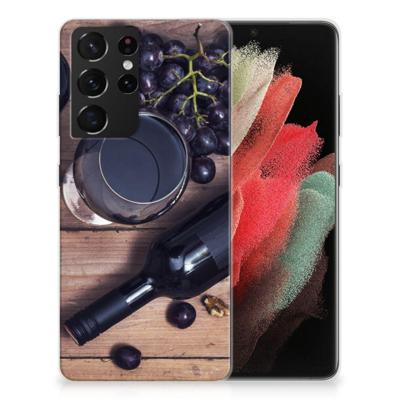 Samsung Galaxy S21 Ultra | Siliconen Case | Wijn
