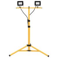 VidaXL Spotlight met statief led 2x20 w koudwit - thumbnail