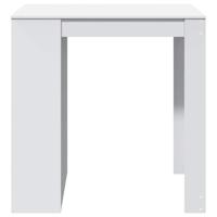 Bartafel 102x70x103,5 cm bewerkt hout wit - thumbnail