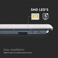 V-TAC VT-1254 LED Armaturen - X Serie - IP65 Waterdicht - Wit - 48W - 5760 Lumen - 6500K - - thumbnail