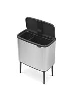 Brabantia Bo touch bin 11+23 liter matt steel fingerprint proof - thumbnail