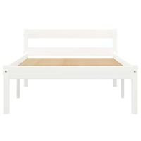 Bedframe massief grenenhout wit 90x200 cm - thumbnail