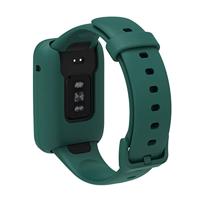Siliconen sportbandje met case - Groen - Xiaomi Smart band 7 Pro - thumbnail